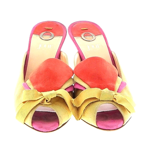 Scarpe O Jour Giorgia Caovilla Suede Colorblock Heels | EU 36.5 / US 6 - Picture 2 of 3